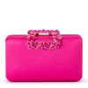 Olga Berg - FUCHSIA MARGALIT Crystal Lock Clutch - OB2157