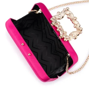 Olga Berg - FUCHSIA MARGALIT Crystal Lock Clutch - OB2157