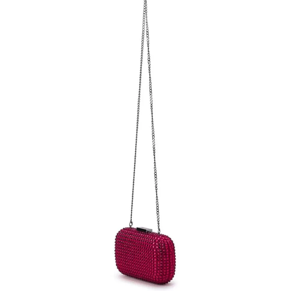 olga_berg__fucshia_cayden_3.webp Olga Berg - Fucshia CAYDENCE Hotfix Clutch OB2060