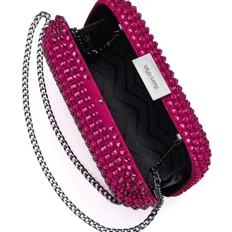 olga_berg__fucshia_cayden_5.webp Olga Berg - Fucshia CAYDENCE Hotfix Clutch OB2060