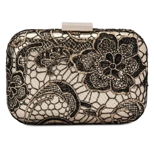 Olga Berg - Gold Gracie Metallic Lace Pod Bag - OB7372