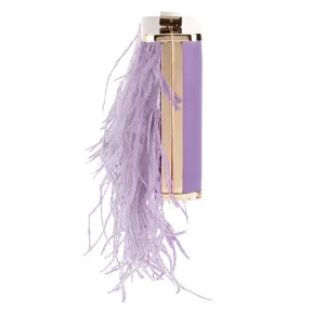 Olga Berg - Lilac ESTELLE Feather Clutch OB4773