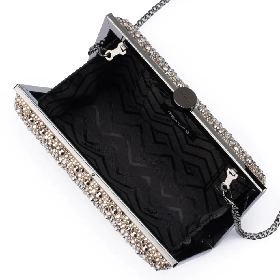 olga_berg__metallic_asha__3.webp Olga Berg - METALLIC ASHA Hotfix Clutch - OB2152