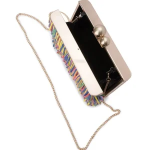 Olga Berg - Multi CARLITA Carvinale Fringed  Shoulder Bag OB4743