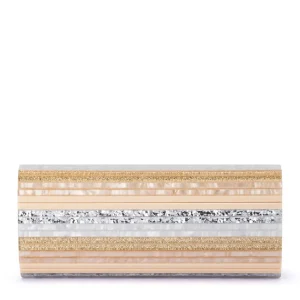 Olga Berg - NATURAL CLARA Acrylic Clutch - OB2170