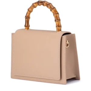 Olga Berg - NATURAL HARLEY Bamboo Handle Bag - OB6493