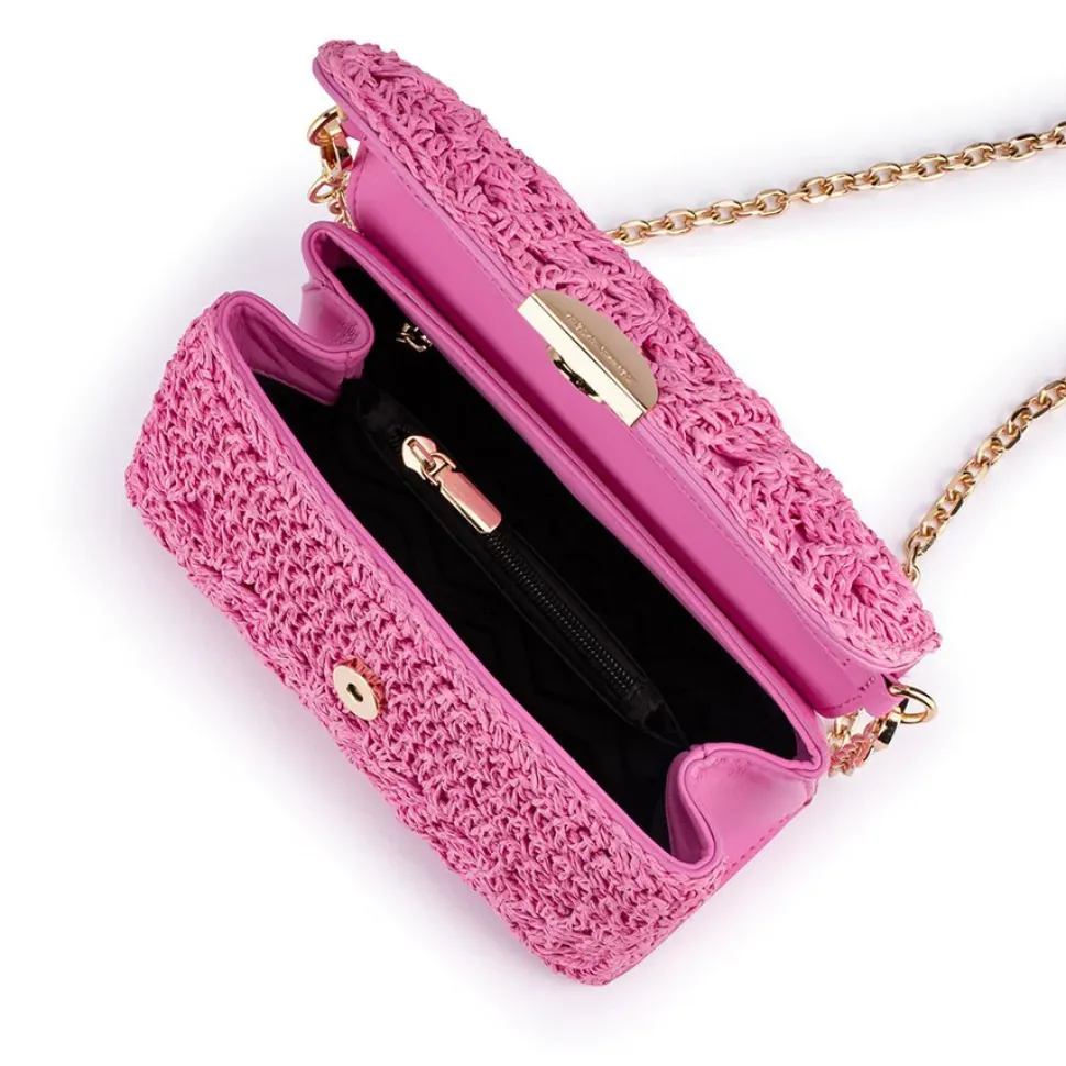 olga_berg__pink_millie_cr_3.webp Olga Berg - Pink MILLIE Crochetted Shoulder Bag OB6476