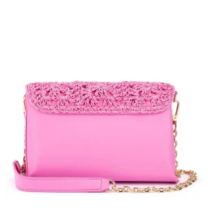 Olga Berg - Pink MILLIE Crochetted Shoulder Bag OB6476