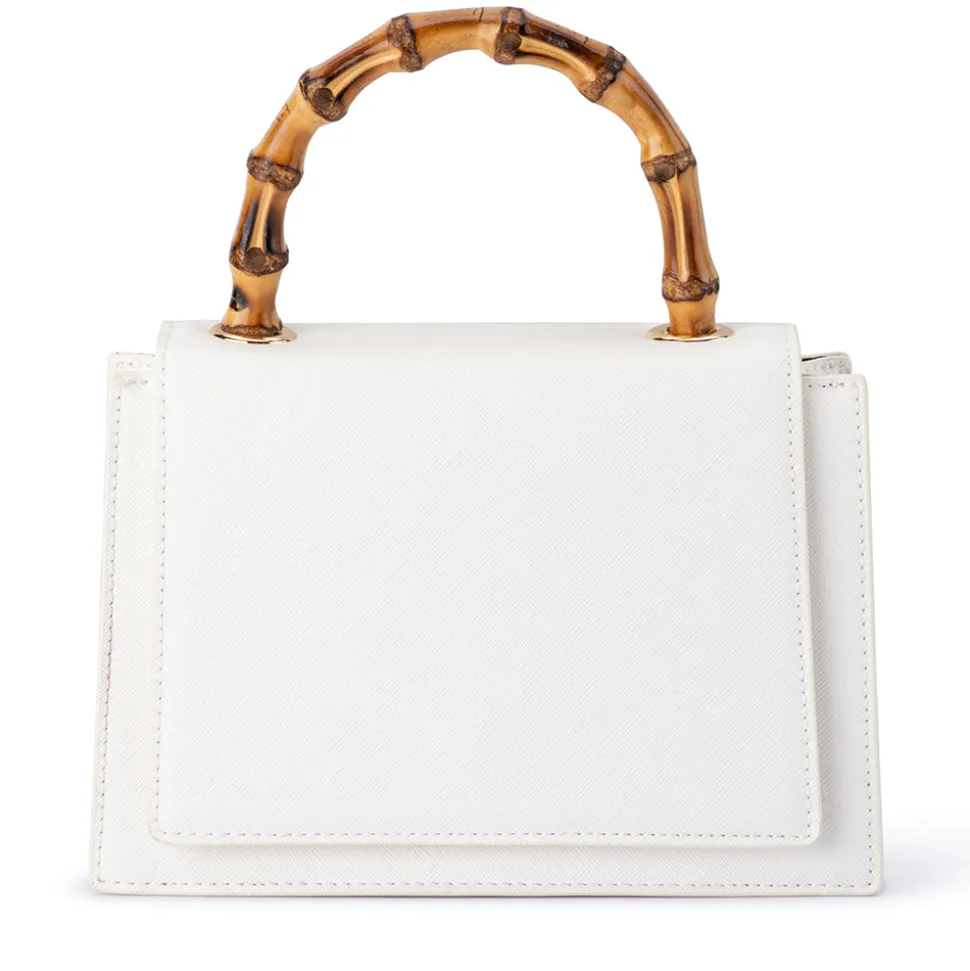 olga_berg__white_harley_b_0.webp Olga Berg - WHITE HARLEY Bamboo Handle Bag - OB6493