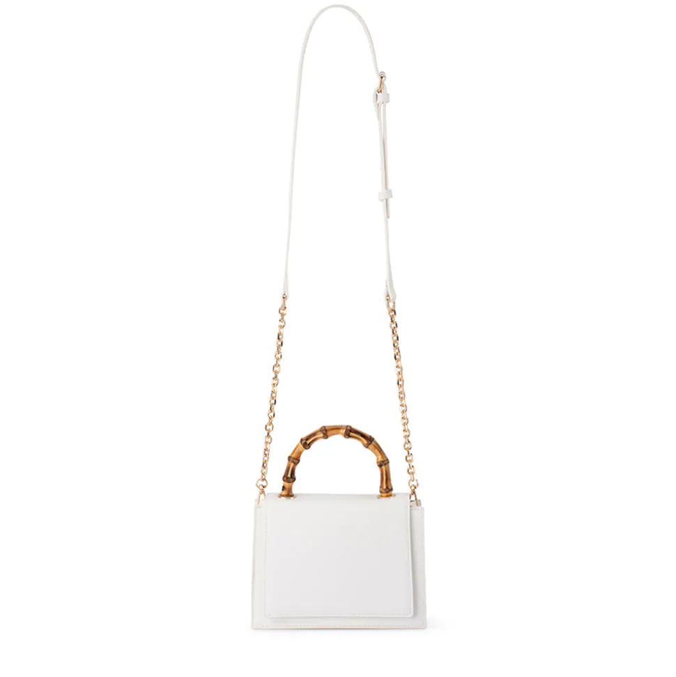 olga_berg__white_harley_b_2.webp Olga Berg - WHITE HARLEY Bamboo Handle Bag - OB6493