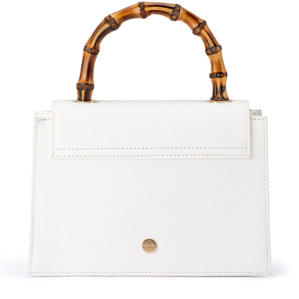 olga_berg__white_harley_b_4.webp Olga Berg - WHITE HARLEY Bamboo Handle Bag - OB6493
