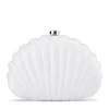 Olga Berg - WHITE PAULY Shell Clutch - OB6502