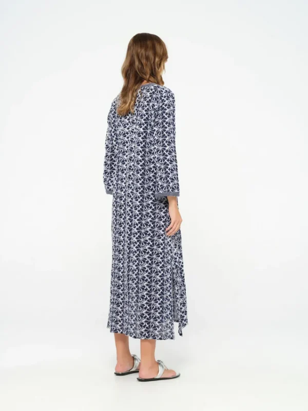 Oneseason - Pondicherry Embroidery - Cotton - Navy/White FINAL SALE