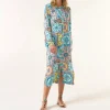Oneseason - Sani Maxi Print - Cupro - Casablanca Multi