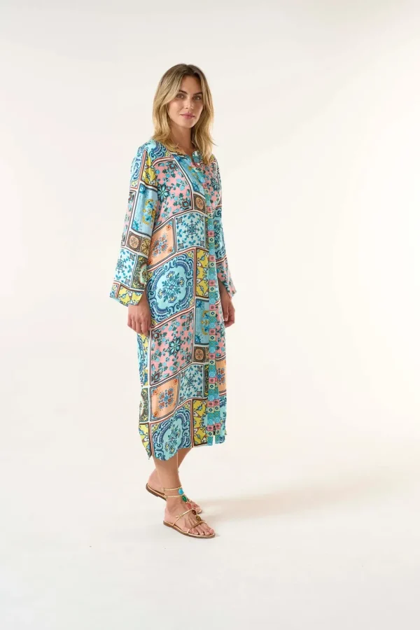 Oneseason - Sani Maxi Print - Cupro - Casablanca Multi