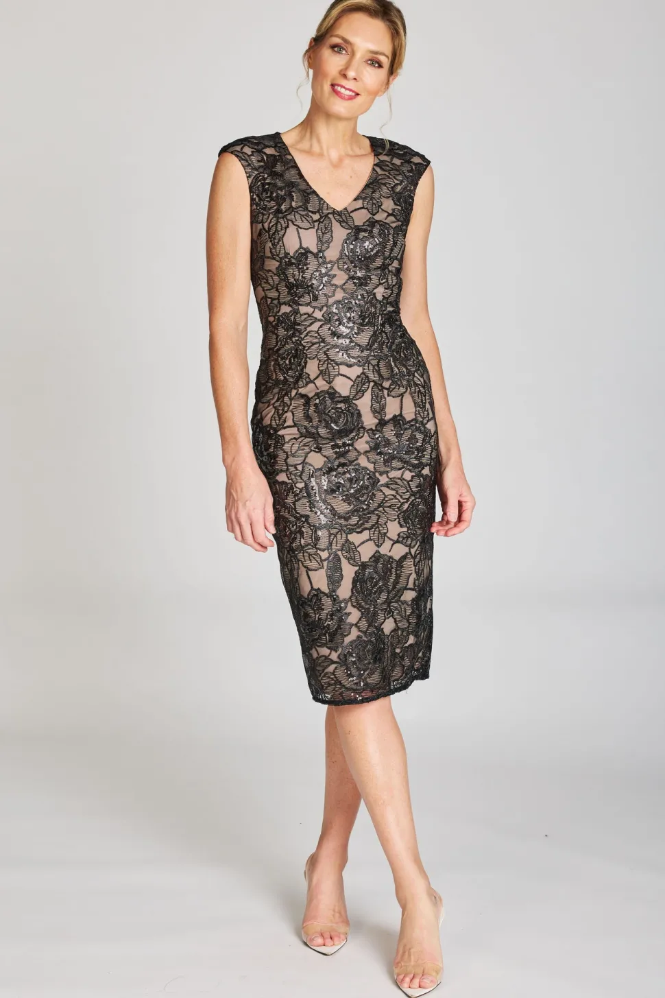 pink_ruby__sophistication_0-1.webp Pink Ruby - Sophistication V Front Dress - Black Nude FINAL SALE