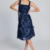 Romance - Blake Ribbon Dress - Navy Flower