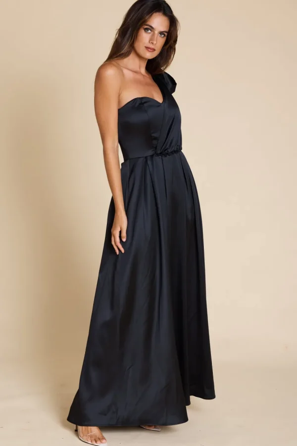 Romance - Isabelle Bow Maxi Dress - Black