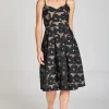 Romance - Selena Midi Dress - Black