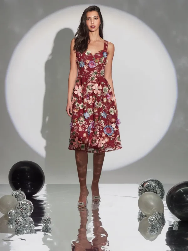 Romance - Wild Flower Dress - Wine