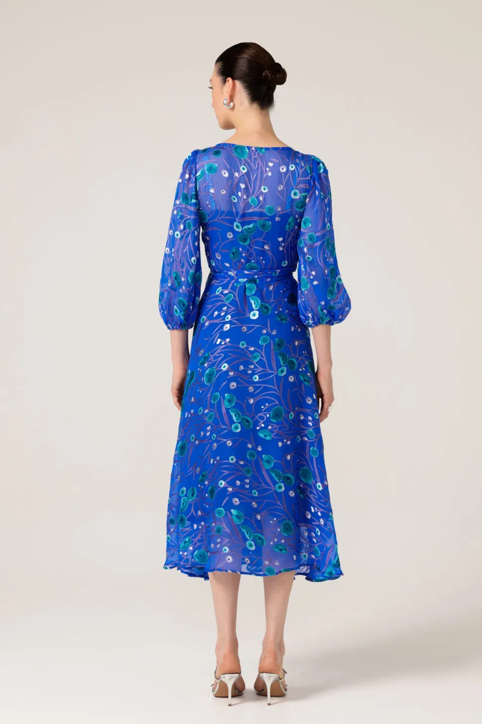 sacha_drake__bowerbird_wr_3.webp Sacha Drake - Bowerbird Wrap Dress - Periwinkle Poppy