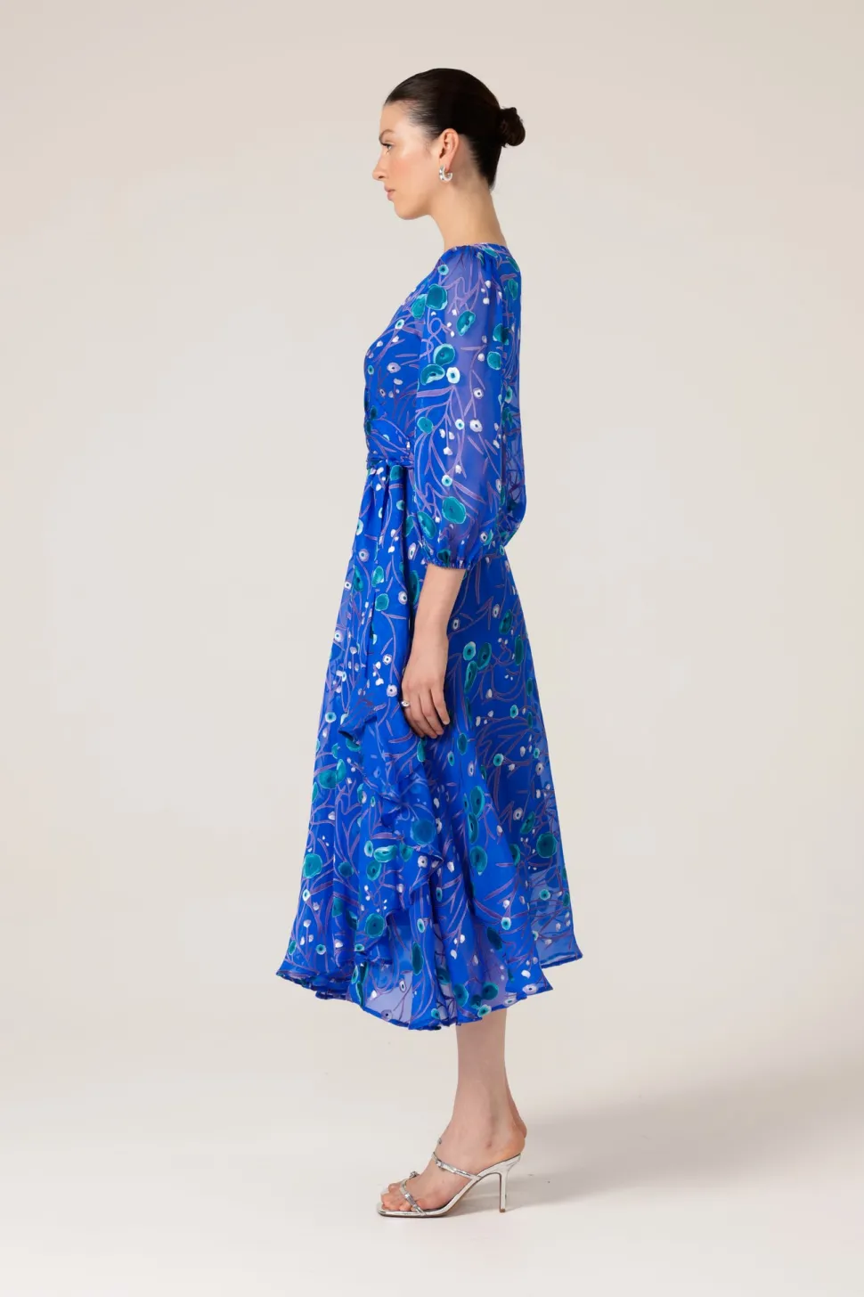 sacha_drake__bowerbird_wr_5.webp Sacha Drake - Bowerbird Wrap Dress - Periwinkle Poppy