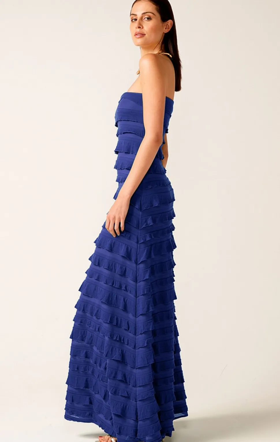sacha_drake__maddison_max_1.webp Sacha Drake - Maddison Maxi Ruffle Dress - Sapphire