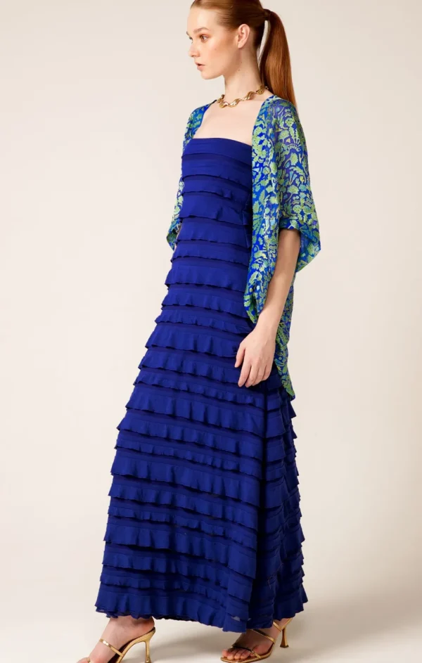 Sacha Drake - Maddison Maxi Ruffle Dress - Sapphire