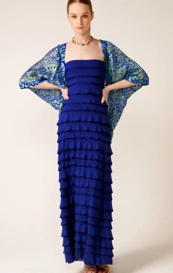 Sacha Drake - Maddison Maxi Ruffle Dress - Sapphire