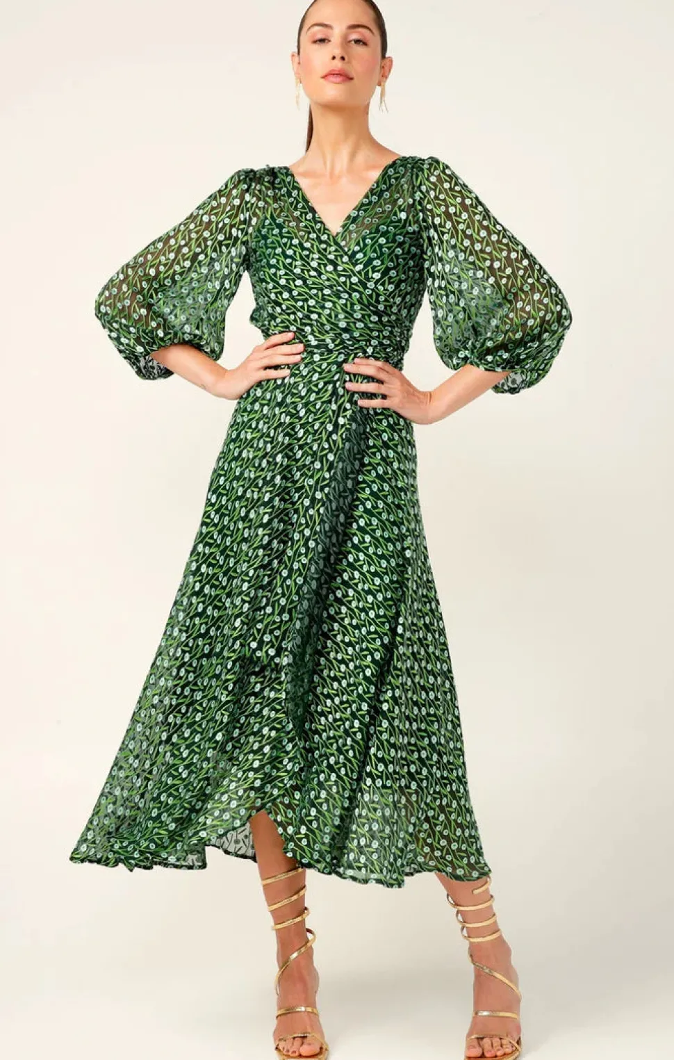 sacha_drake__wonderland_m_2.webp Sacha Drake - Wonderland Midi Dress - Emerald