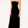 Sacha Drake Maddison Maxi Ruffle Dress - Black