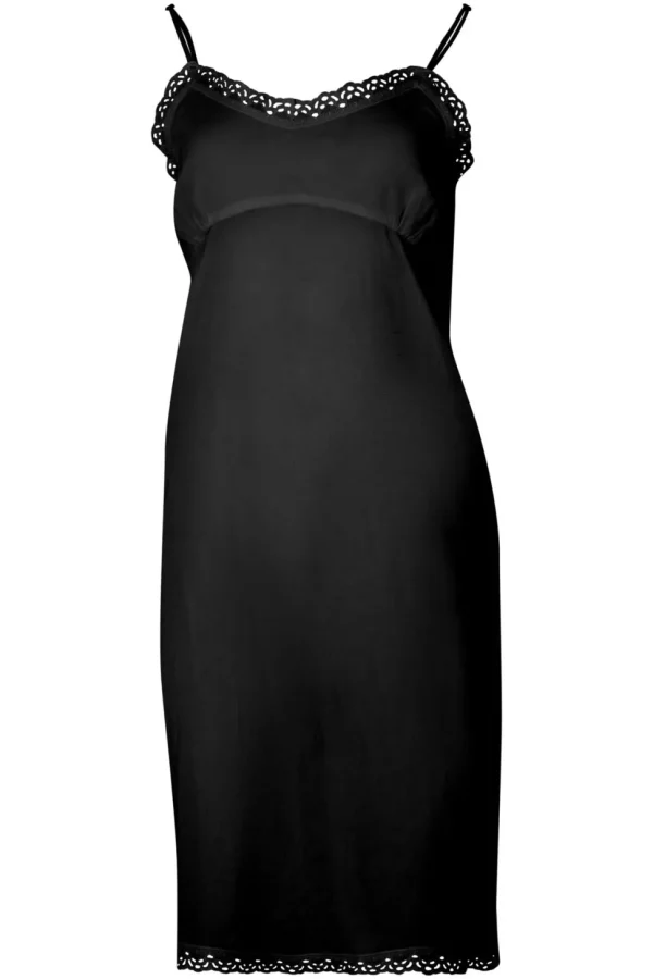 Trelise Cooper - Boudoir Baby Slip - Black Cotton Voile Lace Trim